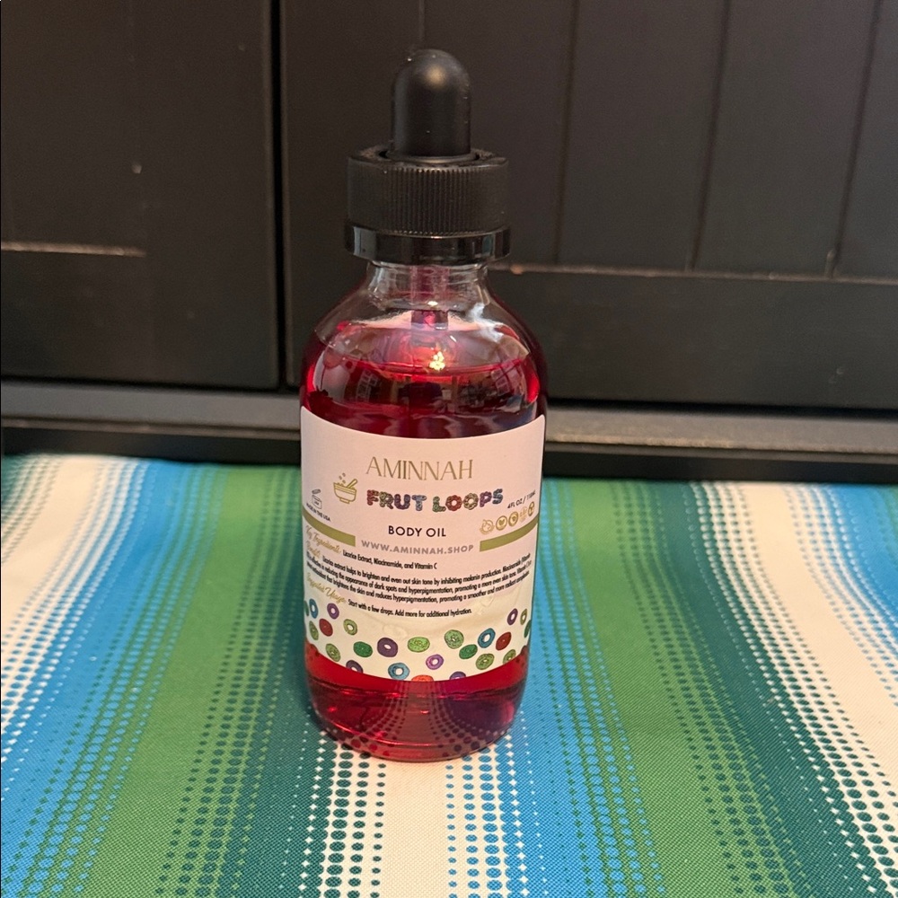 Aminnah Fruit Loops Body Oil - Red